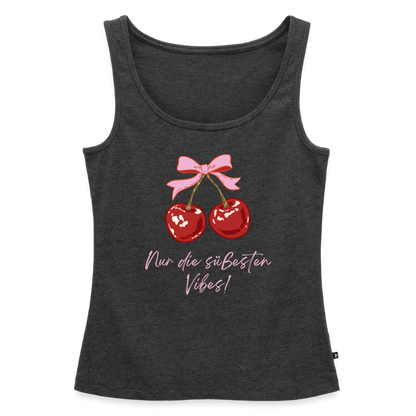 Frauen Premium Tank Top - Anthrazit meliert