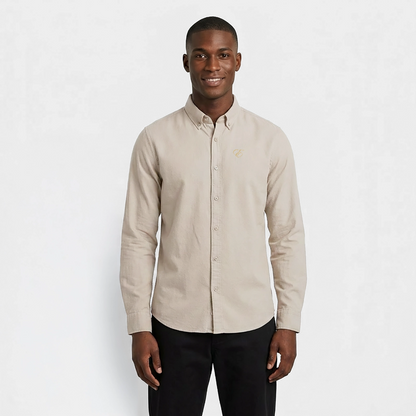 Männer Oxford Hemd - Beige