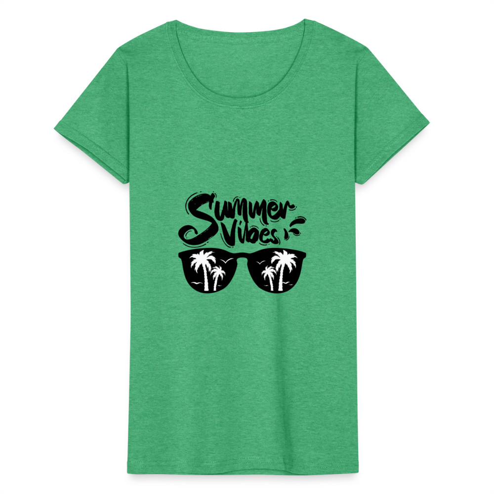 Frauen-T-Shirt von Fruit of the Loom - Grün meliert