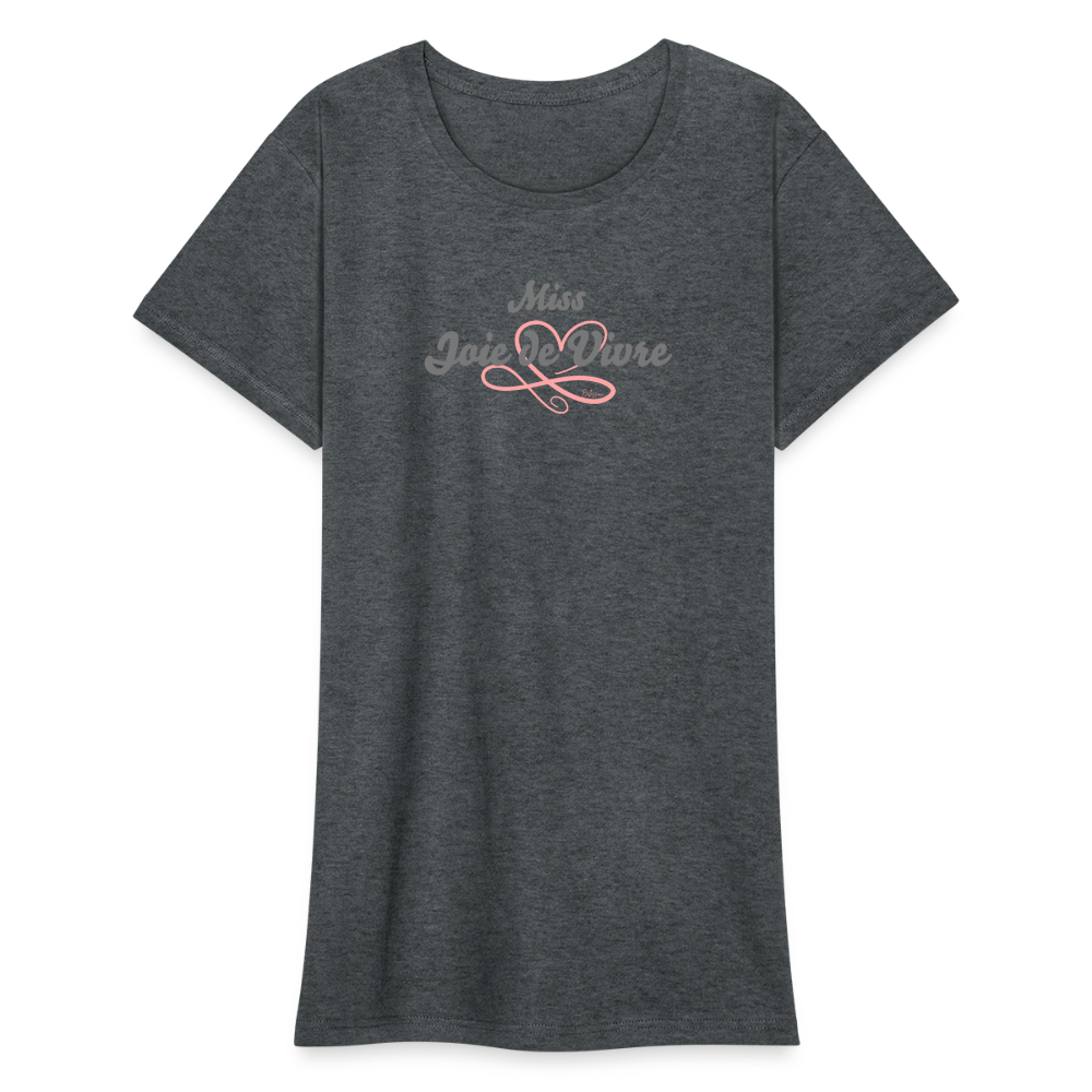 Frauen Heavy T-Shirt - Dunkelgrau meliert