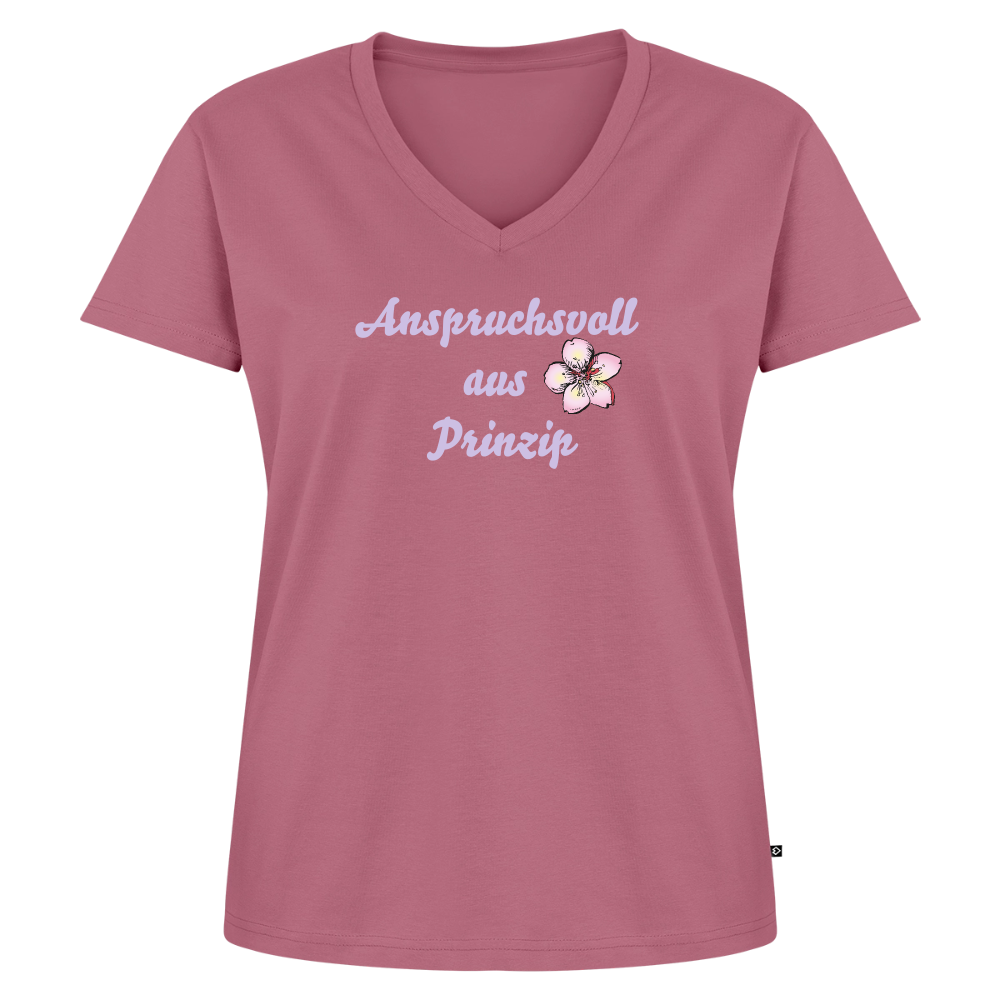 Frauen Bio-T-Shirt mit V-Ausschnitt von Stanley & Stella - Mauve