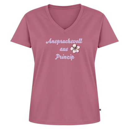 Frauen Bio-T-Shirt mit V-Ausschnitt von Stanley & Stella - Mauve