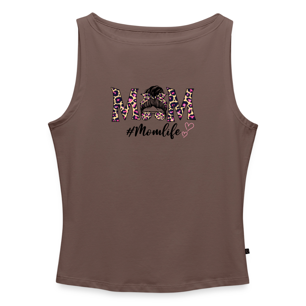 Frauen Tank Top mit U-Boot-Ausschnitt - Dunkles Taupe