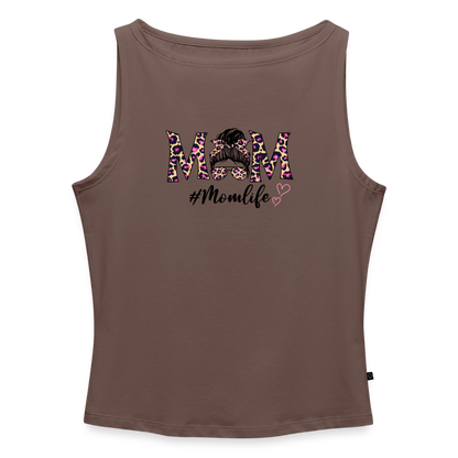 Frauen Tank Top mit U-Boot-Ausschnitt - Dunkles Taupe