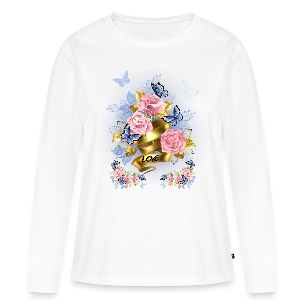 Frauen Premium Langarmshirt - Weiß