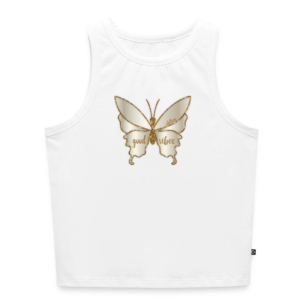 Frauen Cropped Tank Top - Weiß