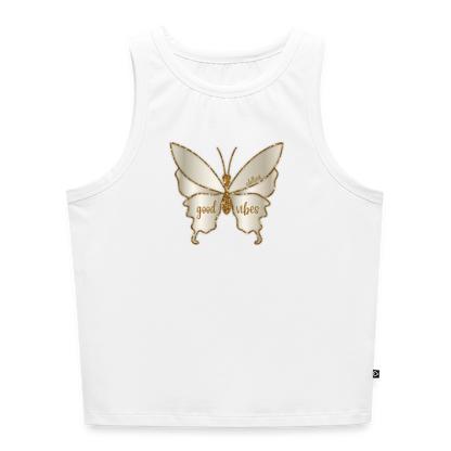 Frauen Cropped Tank Top - Weiß