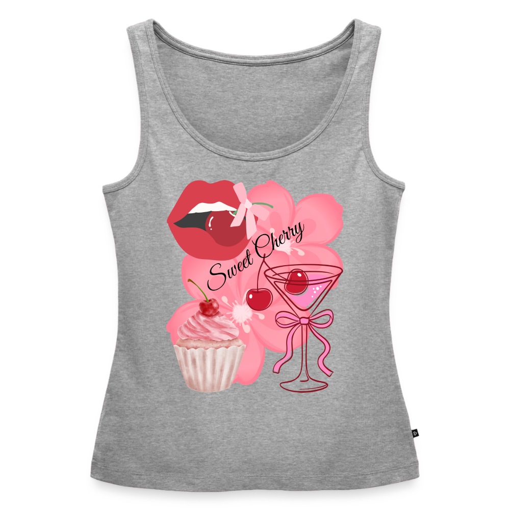 Frauen Premium Tank Top - Grau meliert