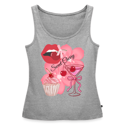 Frauen Premium Tank Top - Grau meliert