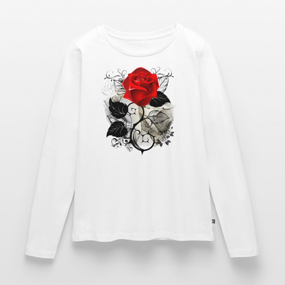 Frauen Premium Langarmshirt - Weiß