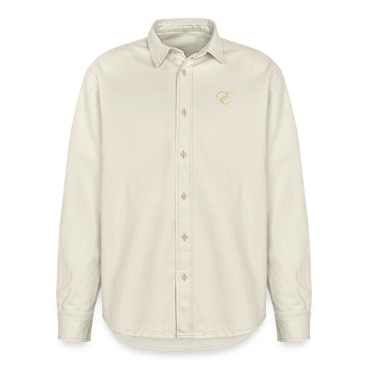 Relaxed Fit Unisex Organic Hemd - Natur