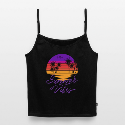 Frauen Spaghetti Tank Top - Schwarz