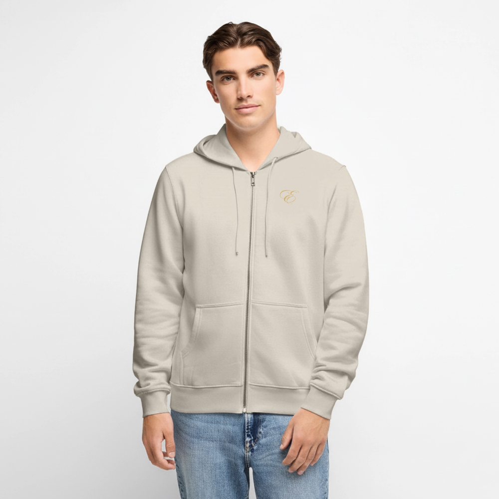 Männer Premium Kapuzenjacke - Beige