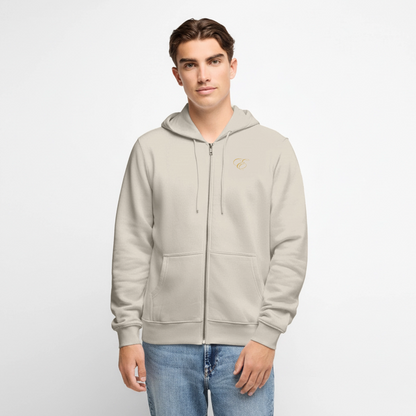 Männer Premium Kapuzenjacke - Beige