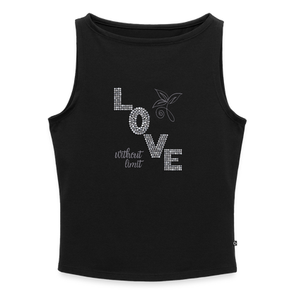 Frauen Tank Top mit U-Boot-Ausschnitt - Schwarz