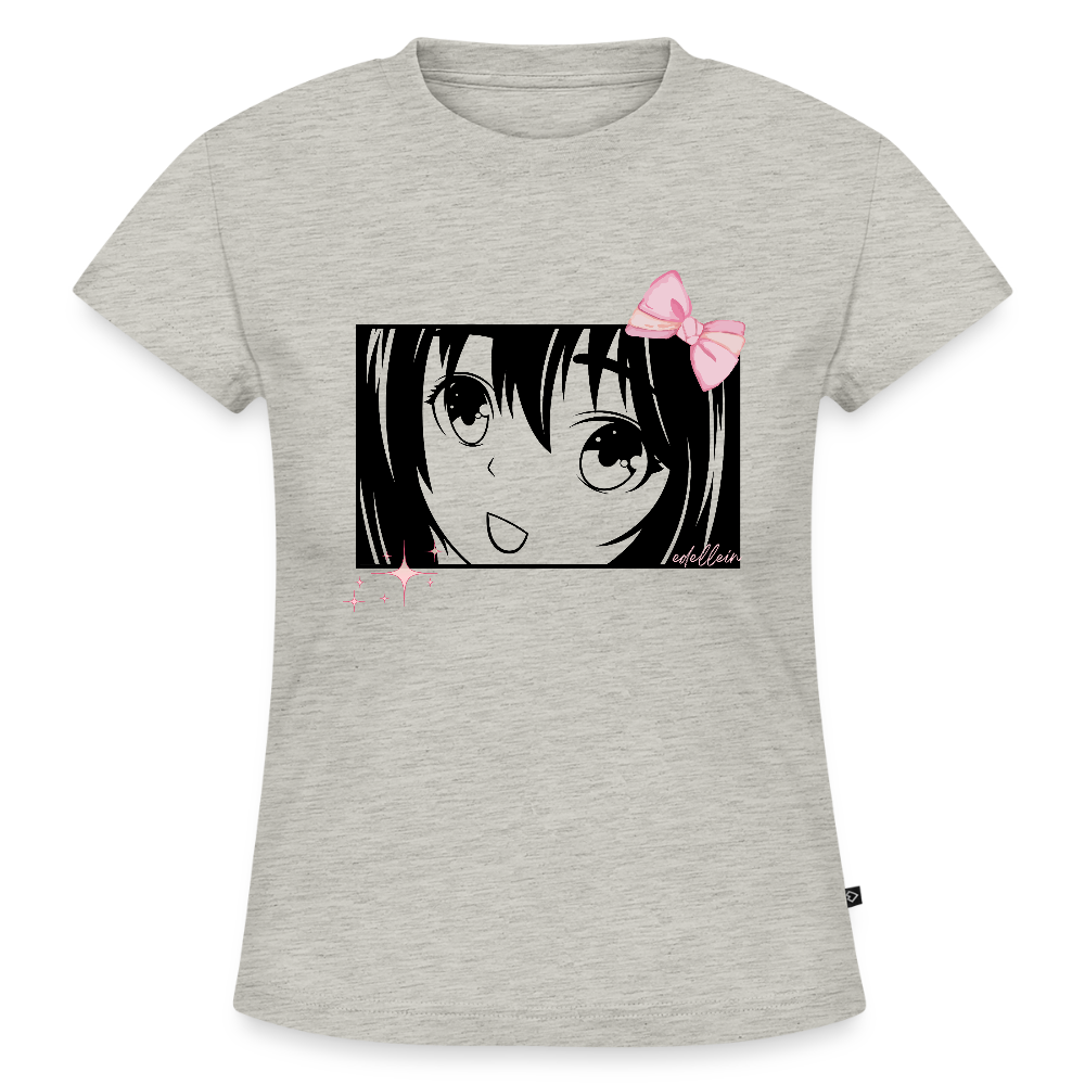 Frauen Slim Fit Organic T-Shirt - Grau meliert