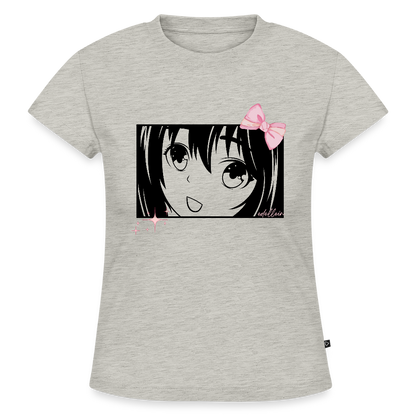 Frauen Slim Fit Organic T-Shirt - Grau meliert