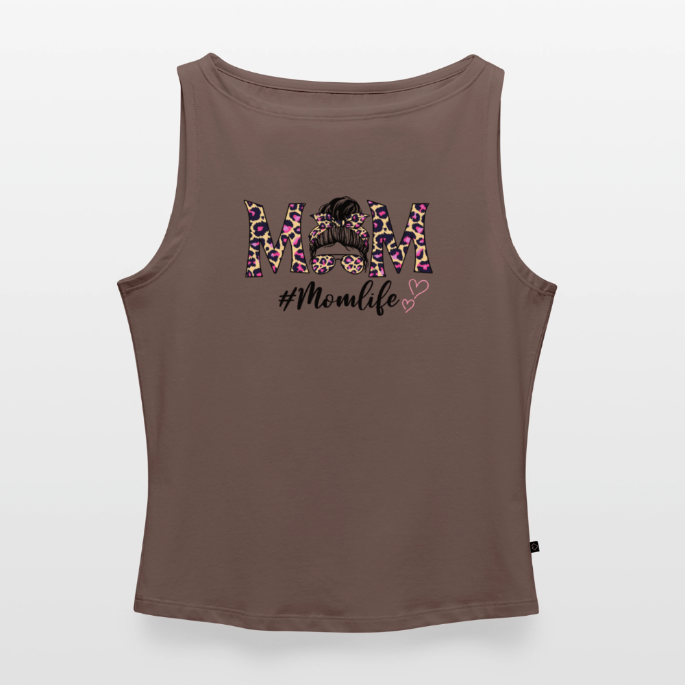 Frauen Tank Top mit U-Boot-Ausschnitt - Dunkles Taupe