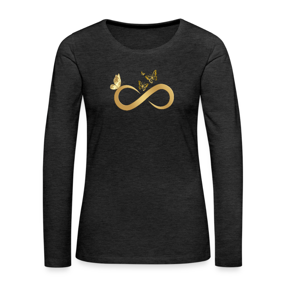 Frauen Premium Langarmshirt - Anthrazit
