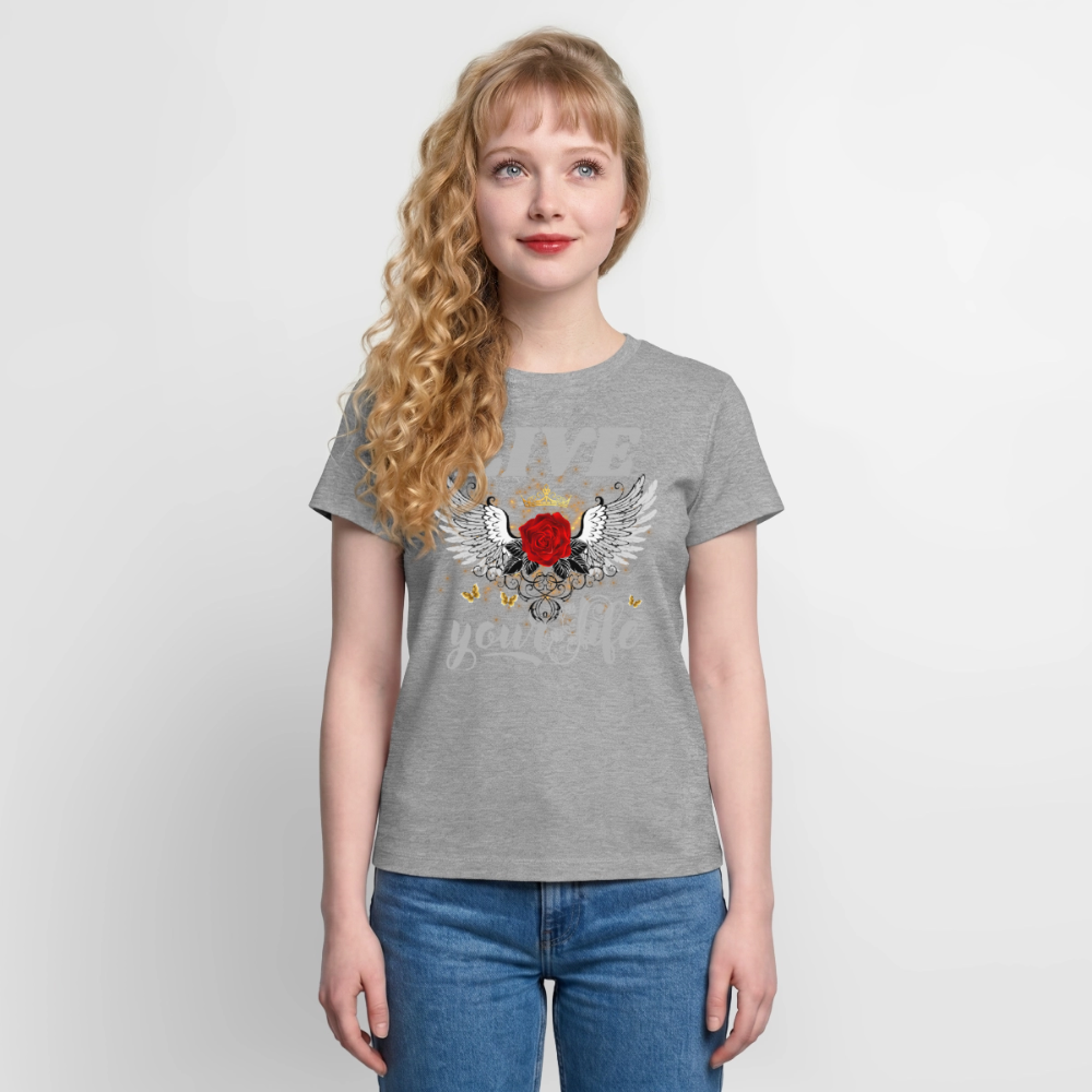 Frauen Supima Cotton T-Shirt - Grau meliert
