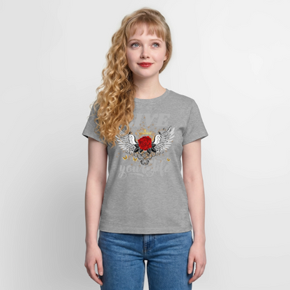 Frauen Supima Cotton T-Shirt - Grau meliert