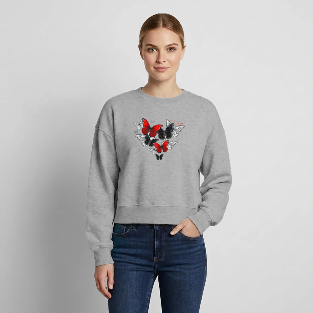Relaxed Frauen Organic Sweatshirt - Grau meliert