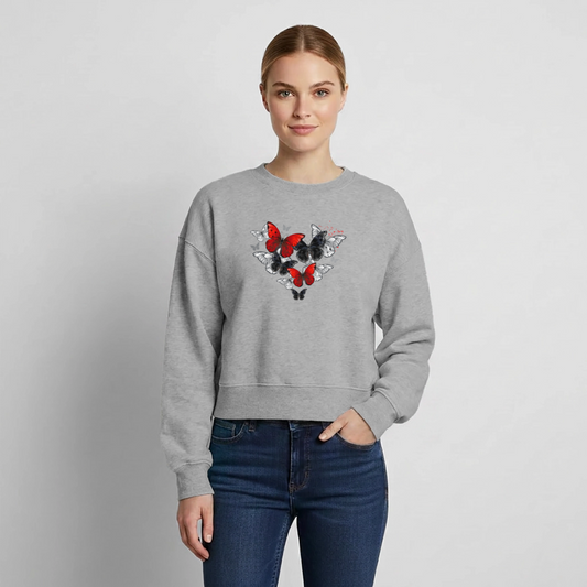 Relaxed Frauen Organic Sweatshirt - Grau meliert