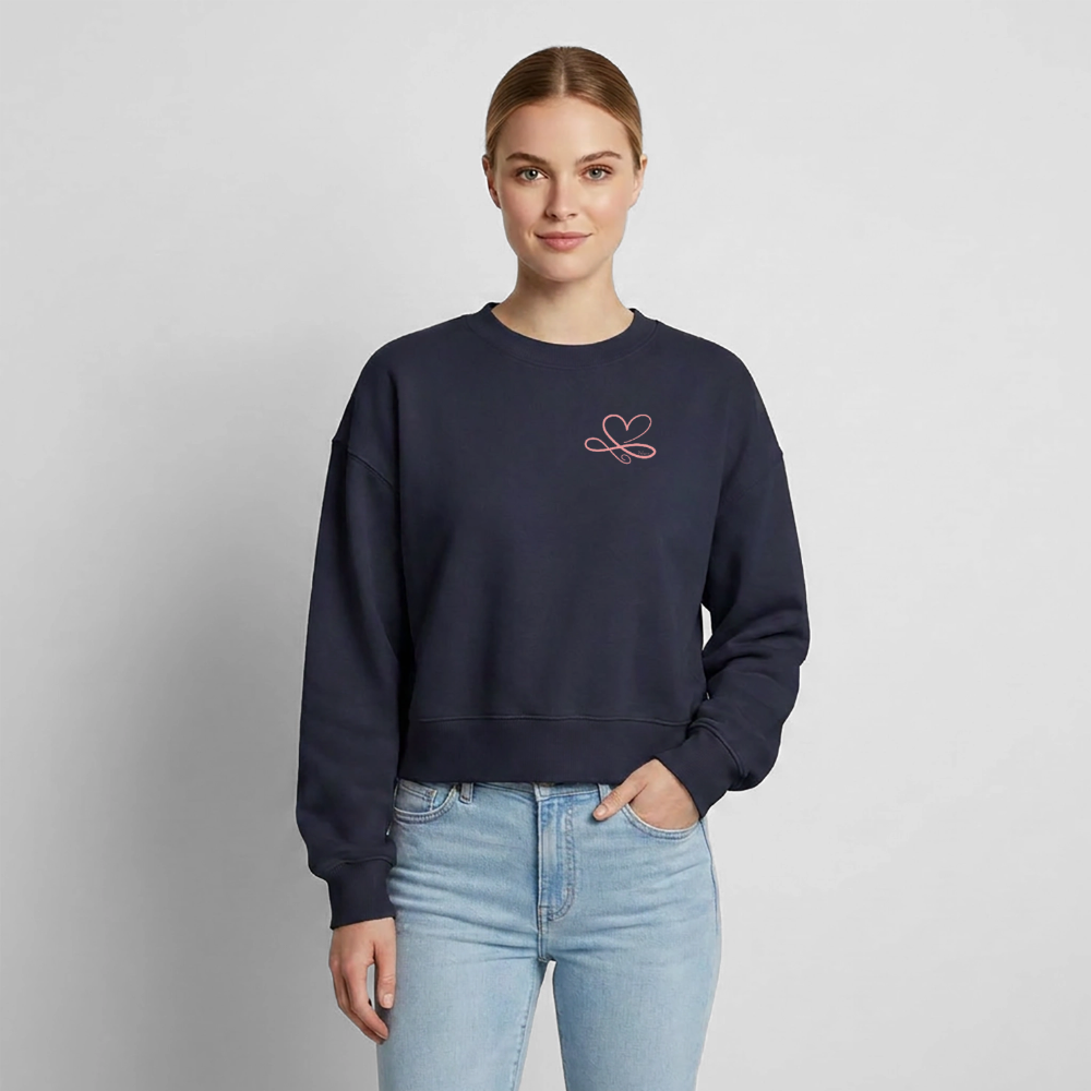 Relaxed Frauen Organic Sweatshirt - Navy