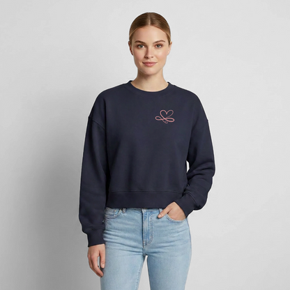 Relaxed Frauen Organic Sweatshirt - Navy