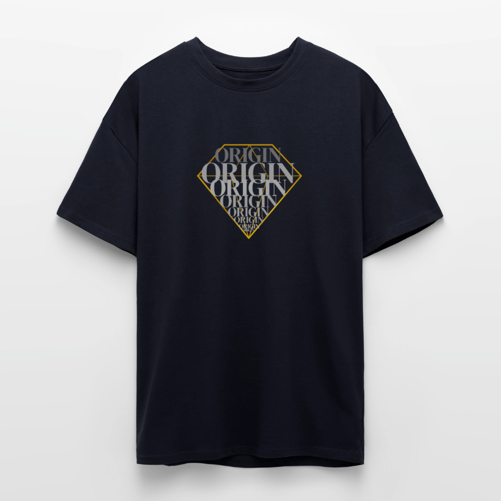 Oversized Heavyweight Unisex T-Shirt - French Navy