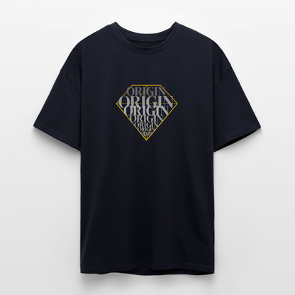 Oversized Heavyweight Unisex T-Shirt - French Navy