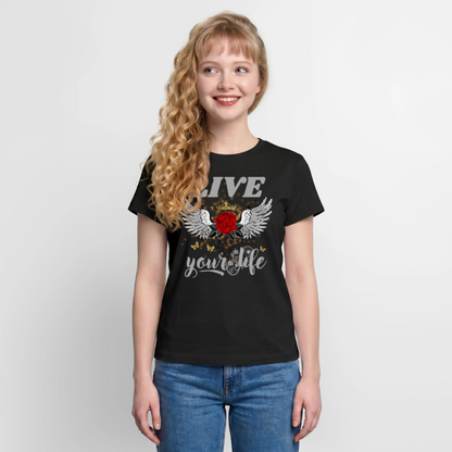 Frauen Supima Cotton T-Shirt - Schwarz