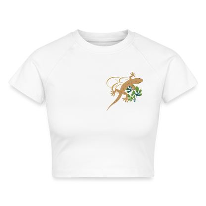 Damen Cropped T-Shirt - Weiß