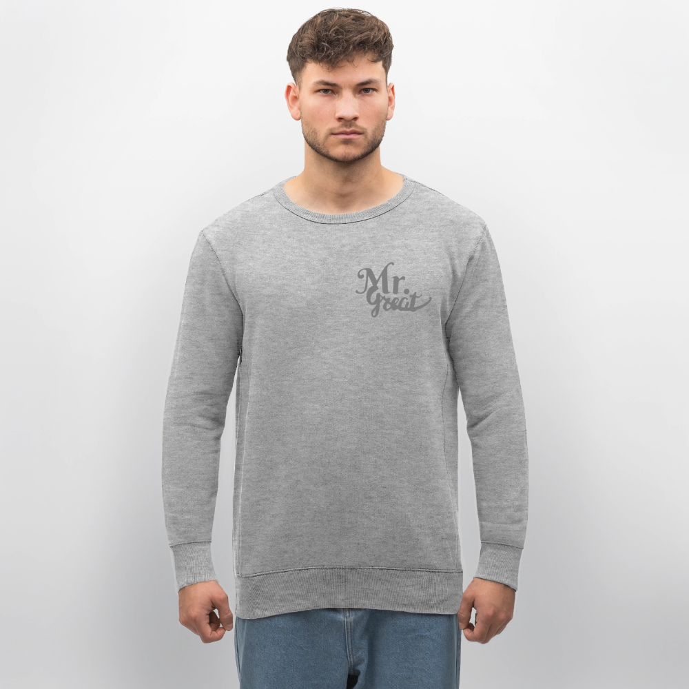 Unisex Bio-Sweatshirt ROLLER - Grau meliert