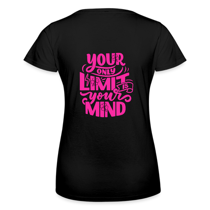 Frauen-T-Shirt von Fruit of the Loom - Schwarz