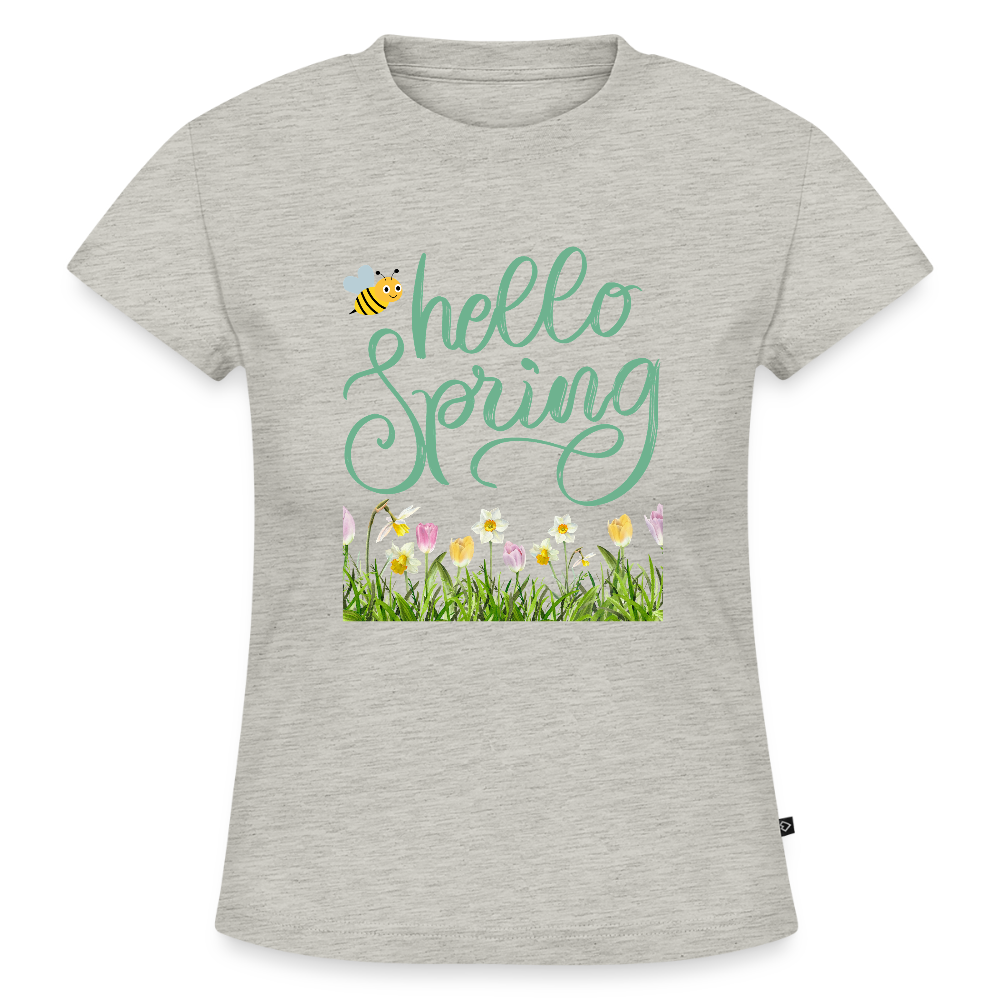 SLIM FIT Frauen Organic T-Shirt - Grau meliert