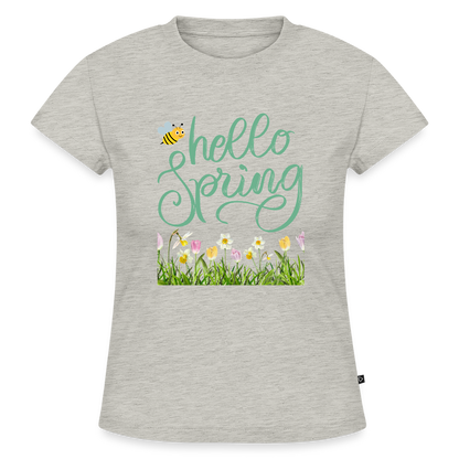 SLIM FIT Frauen Organic T-Shirt - Grau meliert