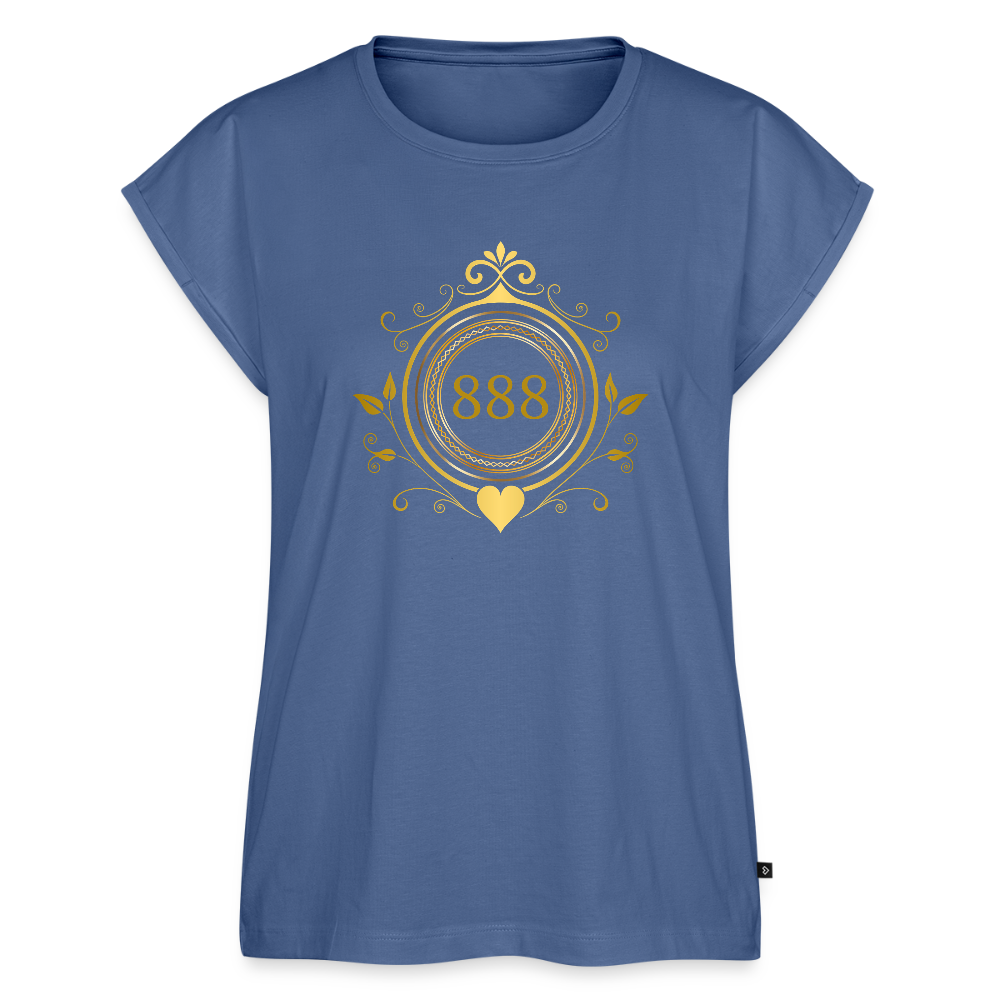 Frauen Oversize T-Shirt - Taubenblau