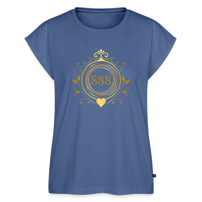 Frauen Oversize T-Shirt - Taubenblau