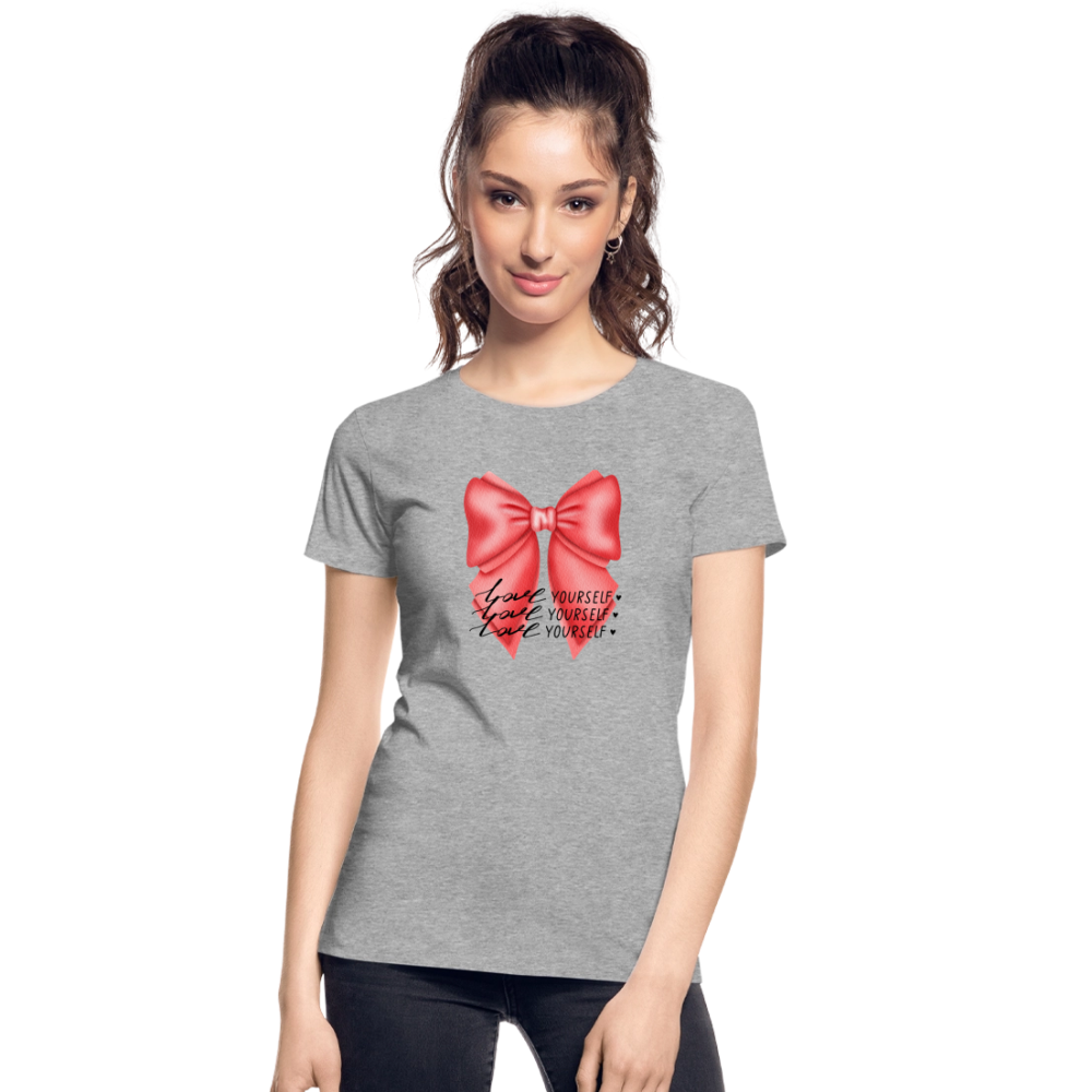 Frauen Premium Bio T-Shirt - Grau meliert