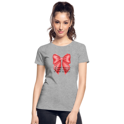Frauen Premium Bio T-Shirt - Grau meliert