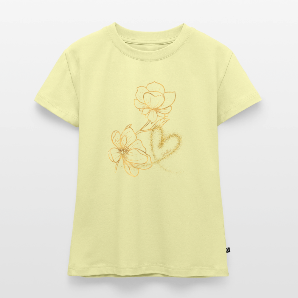 SLIM FIT Frauen Organic T-Shirt - Buttergelb