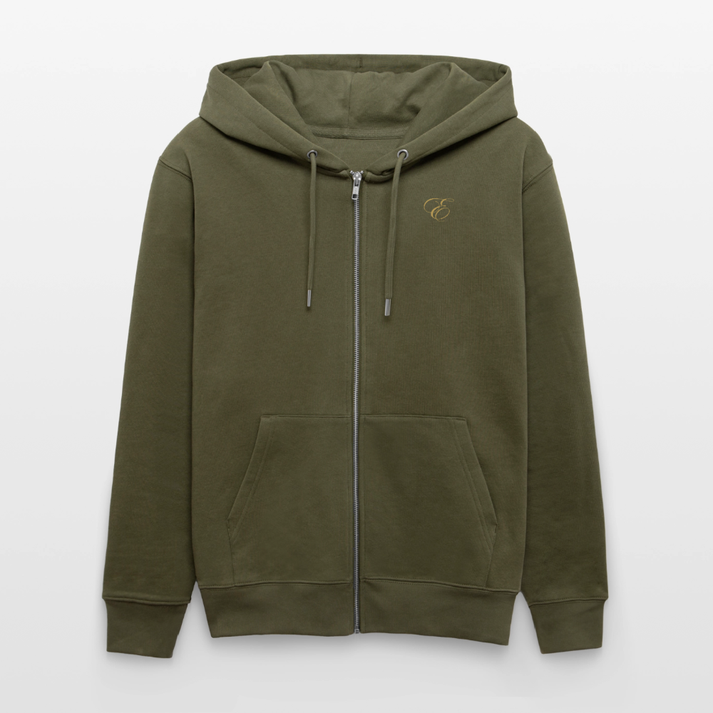 Unisex Bio-Kapuzenjacke CULTIVATOR - Khaki