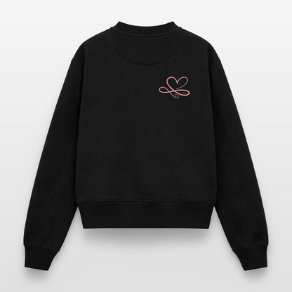 Relaxed Frauen Organic Sweatshirt - Schwarz