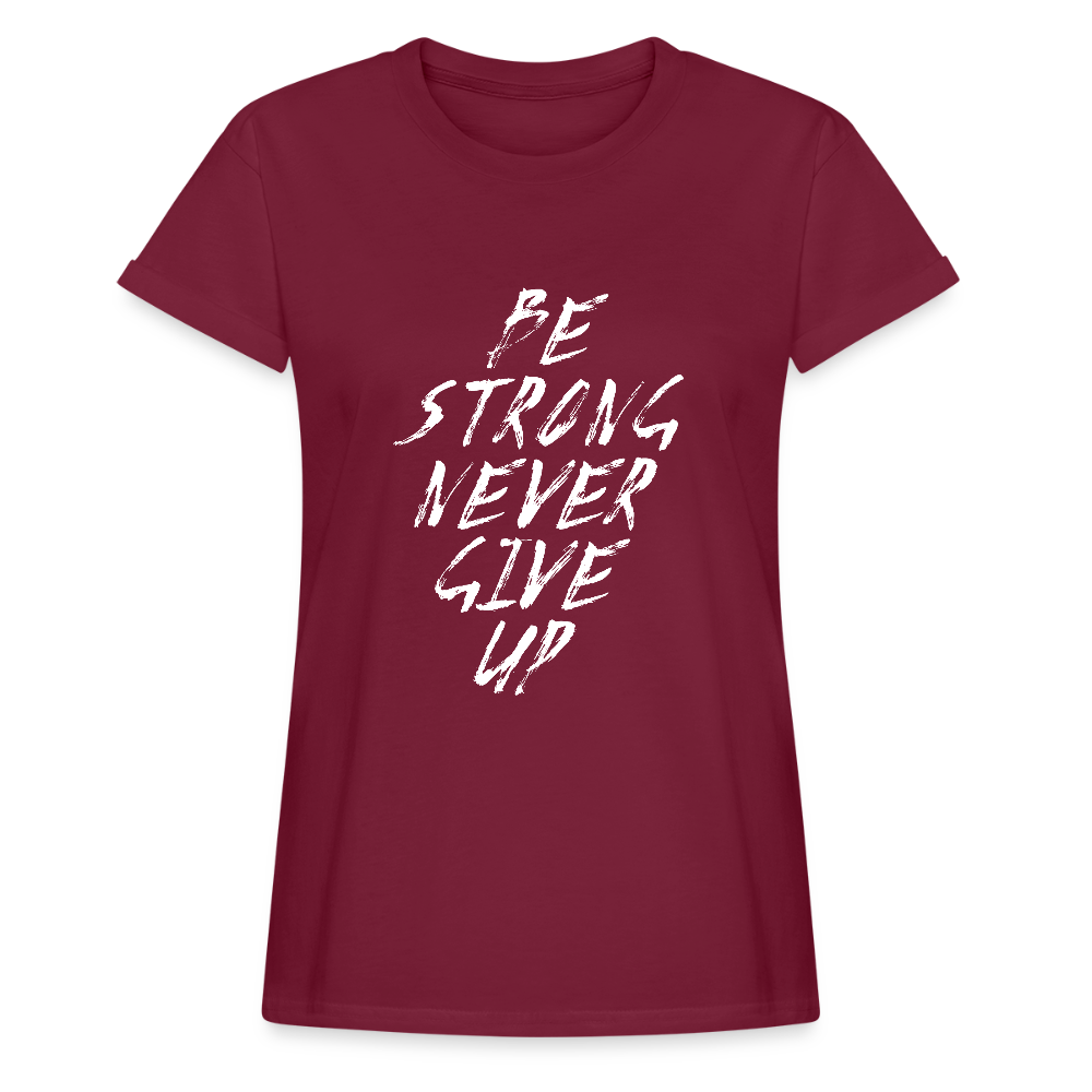 Frauen Oversize T-Shirt - Bordeaux