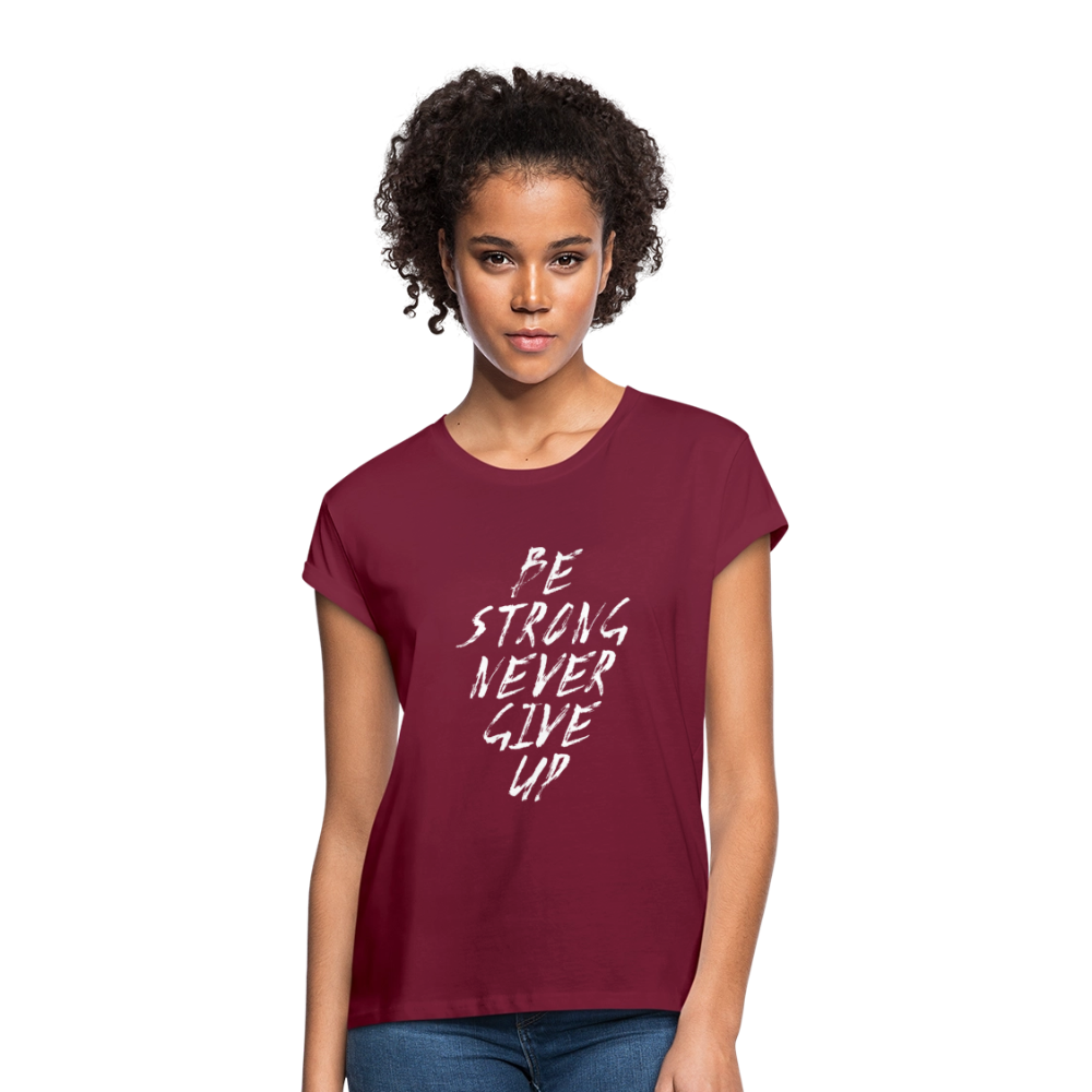 Frauen Oversize T-Shirt - Bordeaux