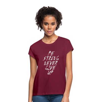 Frauen Oversize T-Shirt - Bordeaux