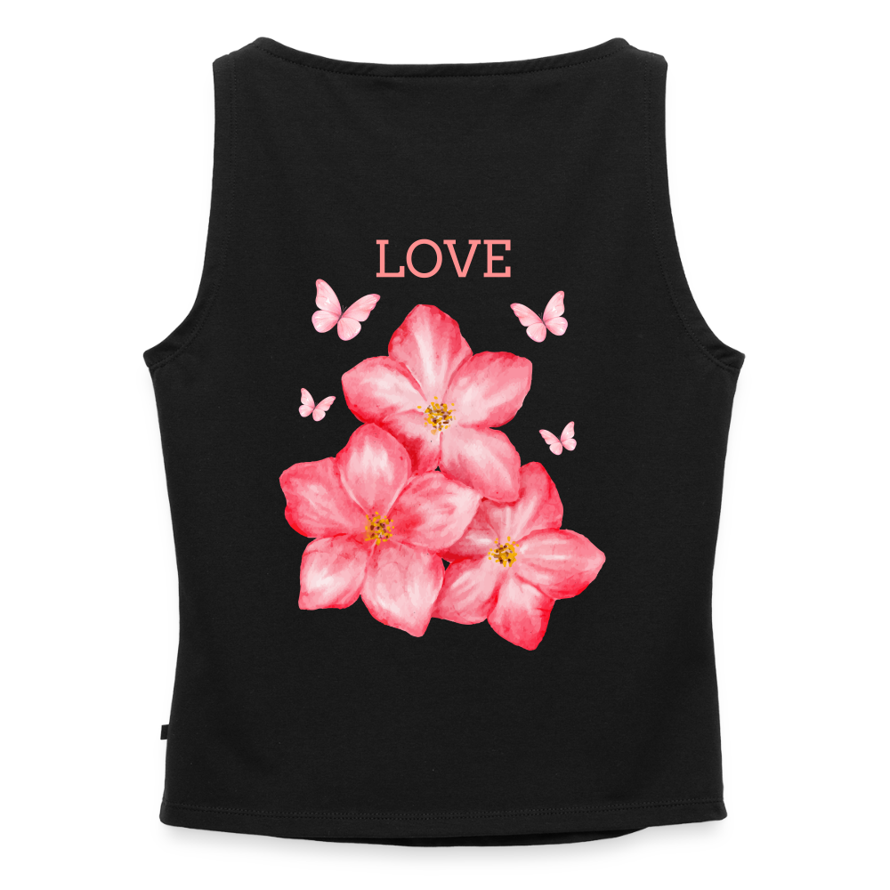 Frauen Tank Top mit U-Boot-Ausschnitt - Schwarz