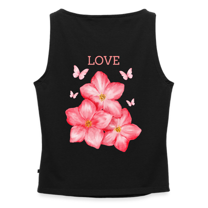 Frauen Tank Top mit U-Boot-Ausschnitt - Schwarz