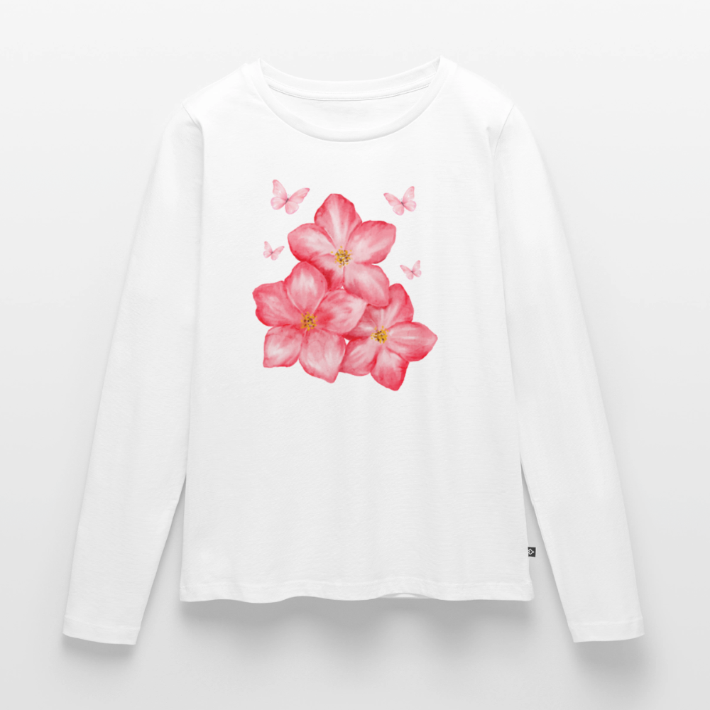 Frauen Premium Langarmshirt - Weiß